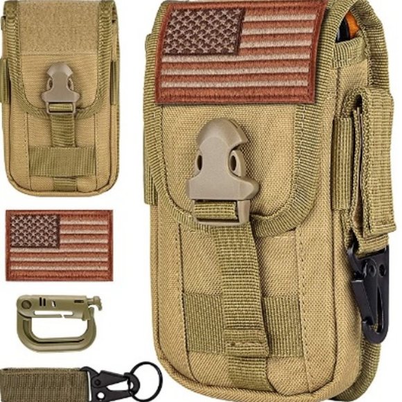 FLAPI Tactical Cell Phone Holster Pouch flag patch - Picture 1 of 4